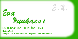 eva munkacsi business card